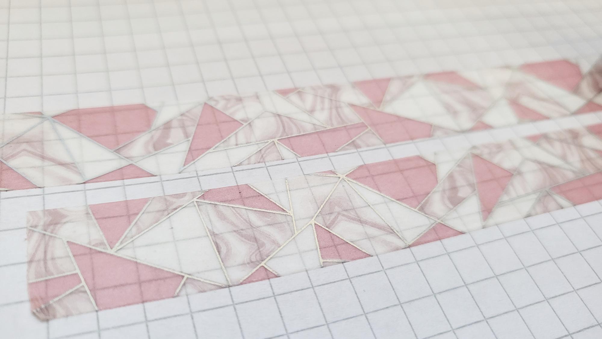 Washi Tape rosa Marmor